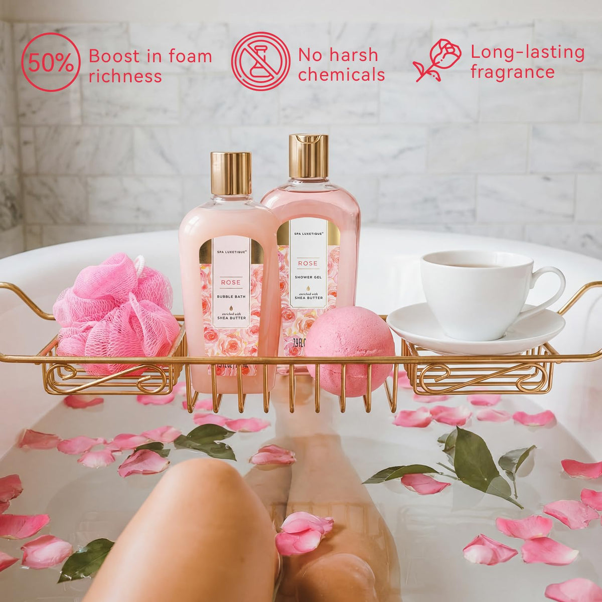 8 Pcs Rose Spa Gift Set K1424