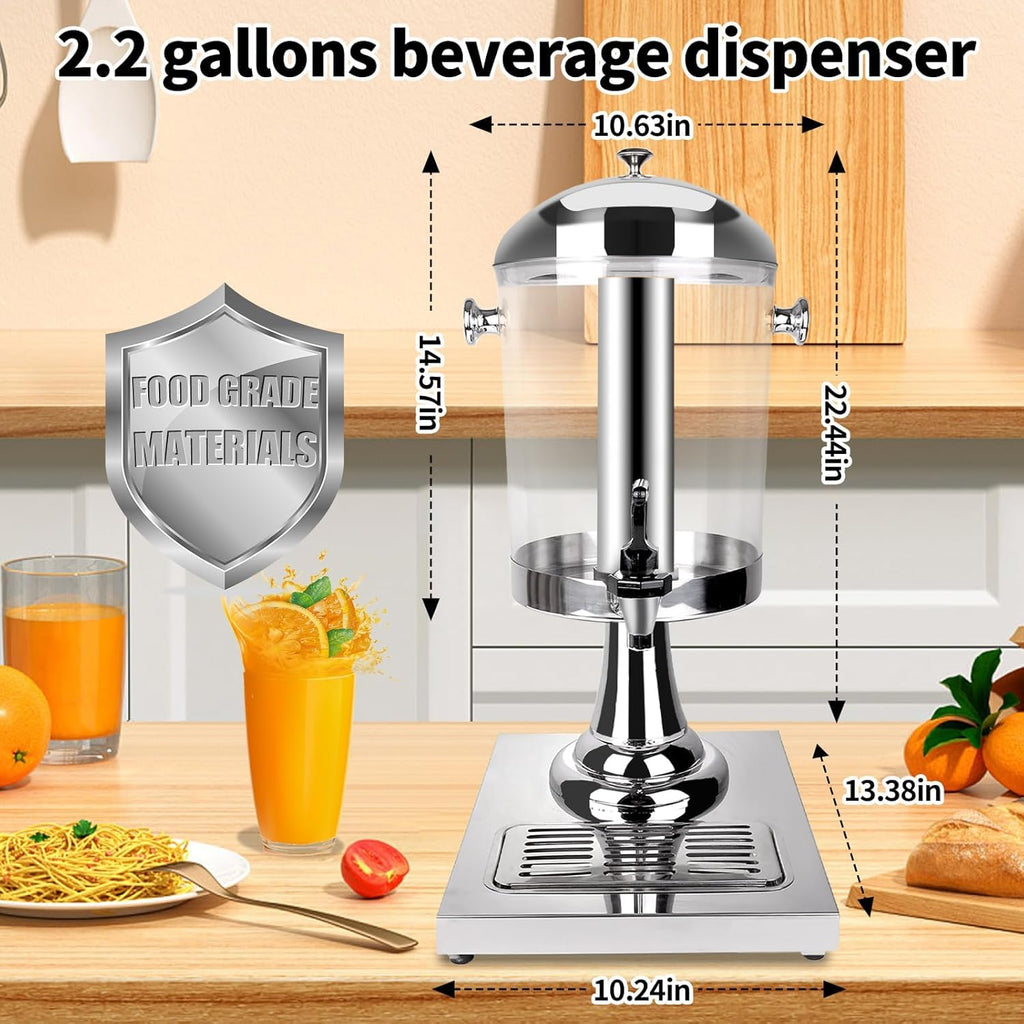 Stainless Steel Beverage Dispenser with Stand H418016