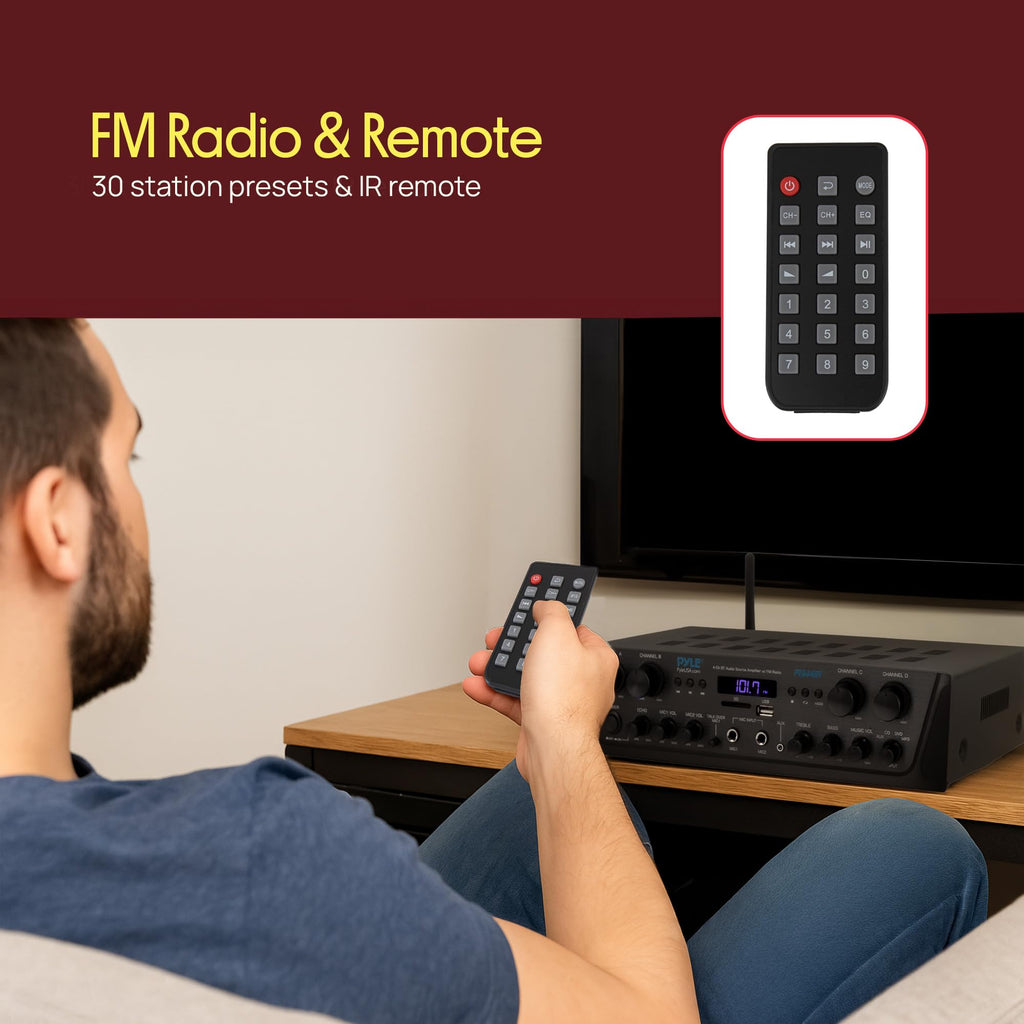 4-Channel Audio Amplifier with Bluetooth S617