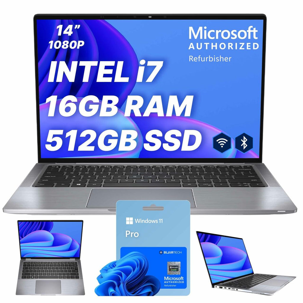 14" FHD Intel Core i7 16GB RAM 512GB SSD Windows 11 Pro Laptop I89908