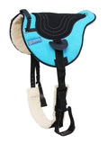 Turquoise Fleece Padded Bareback Pad with Cinch D999