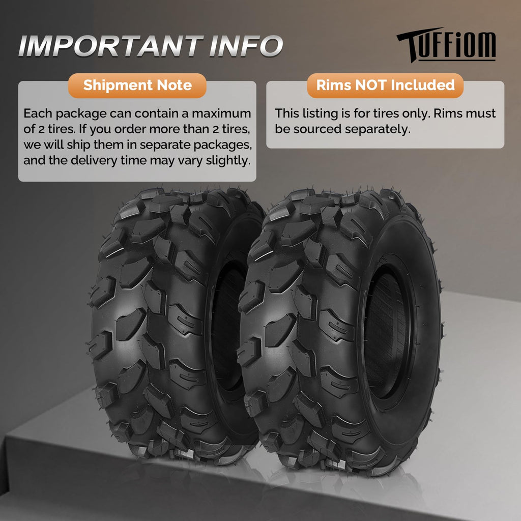 Set of 2 18x7-8 All-Terrain Mud Tires P445436