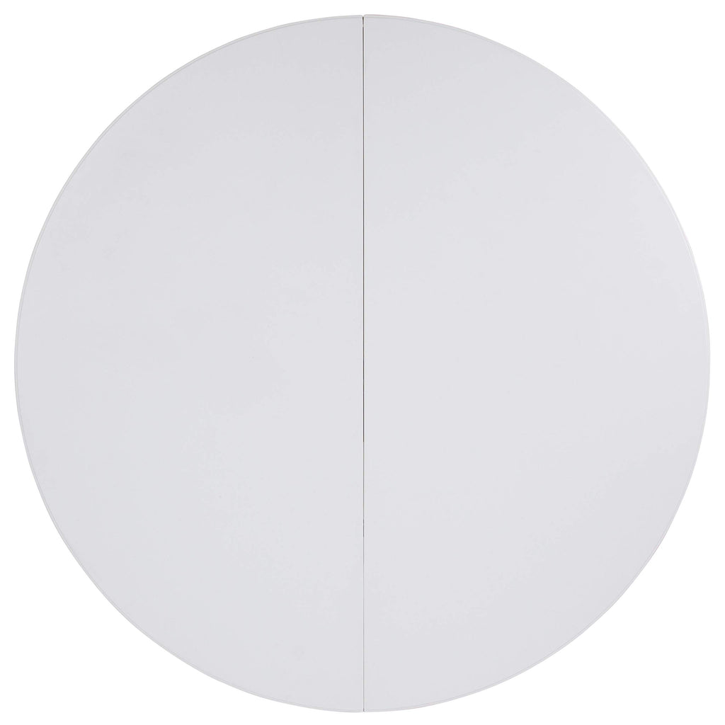 6-Foot Round Bi-Fold Granite White Plastic Folding Table U124608