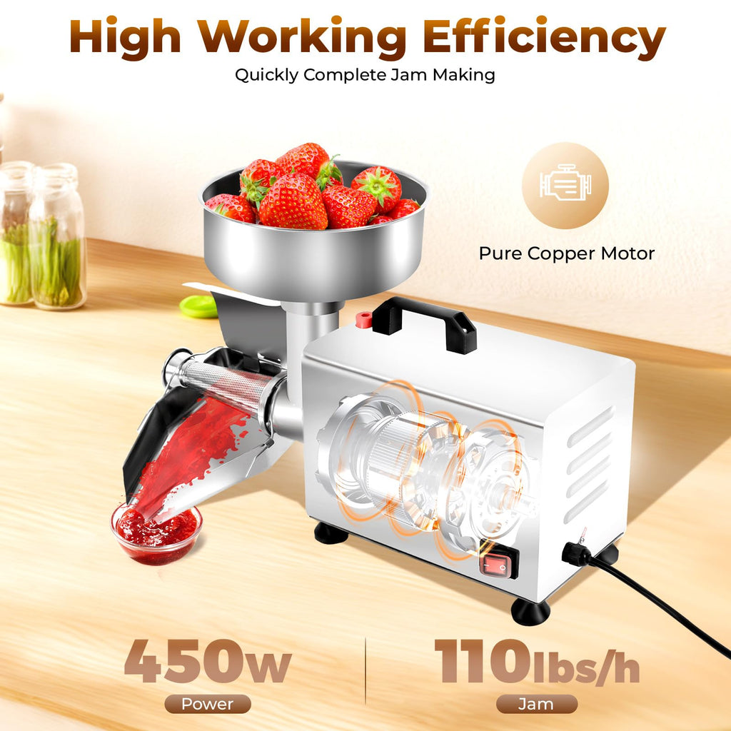 110v 450w Stainless Steel Electric Tomato Strainer K533