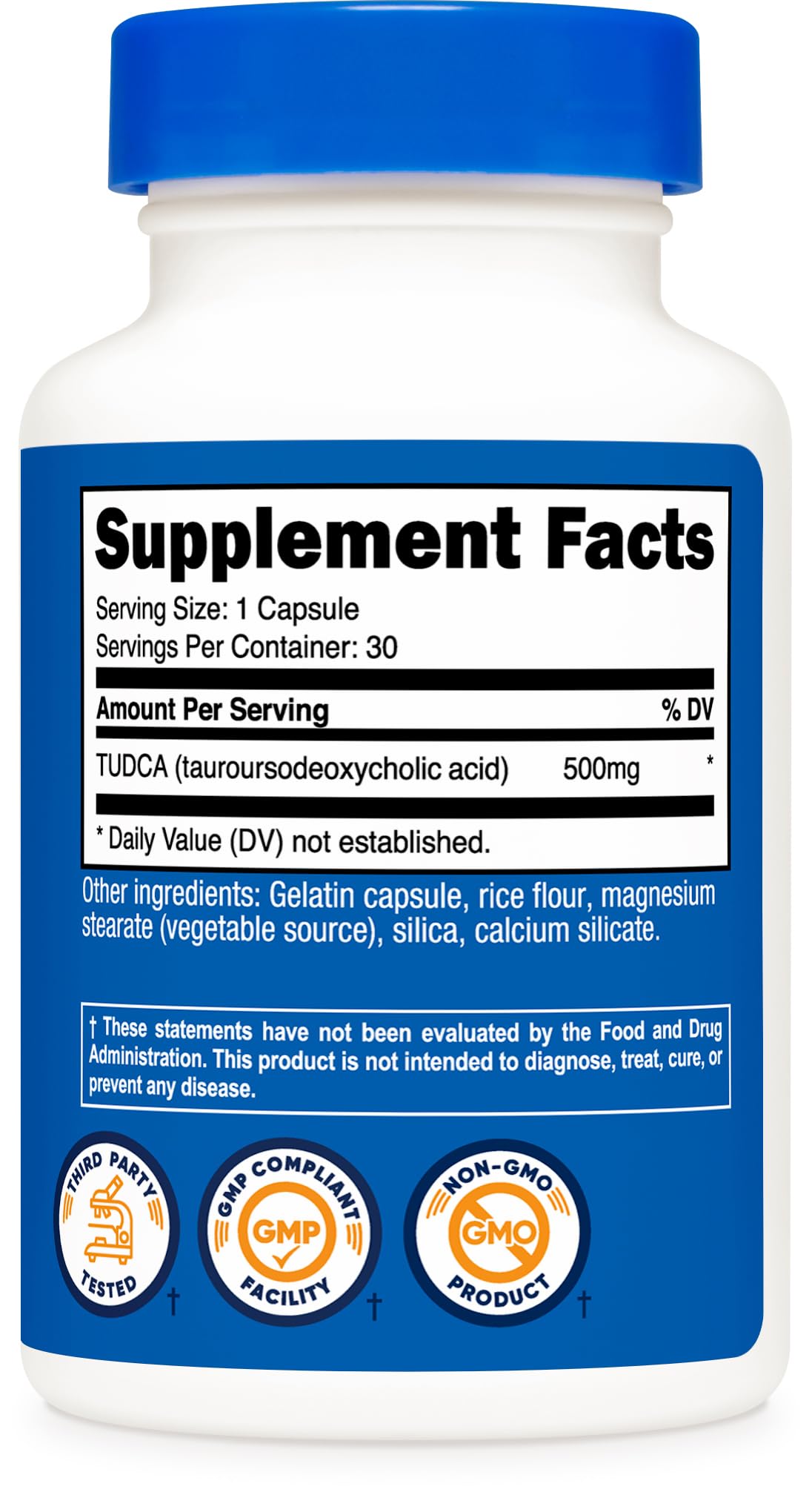 Tudca 500mg 30 Capsules Gluten Free N238