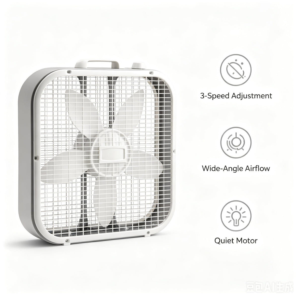 20 Inch 3 Speed Box Fan Q419205