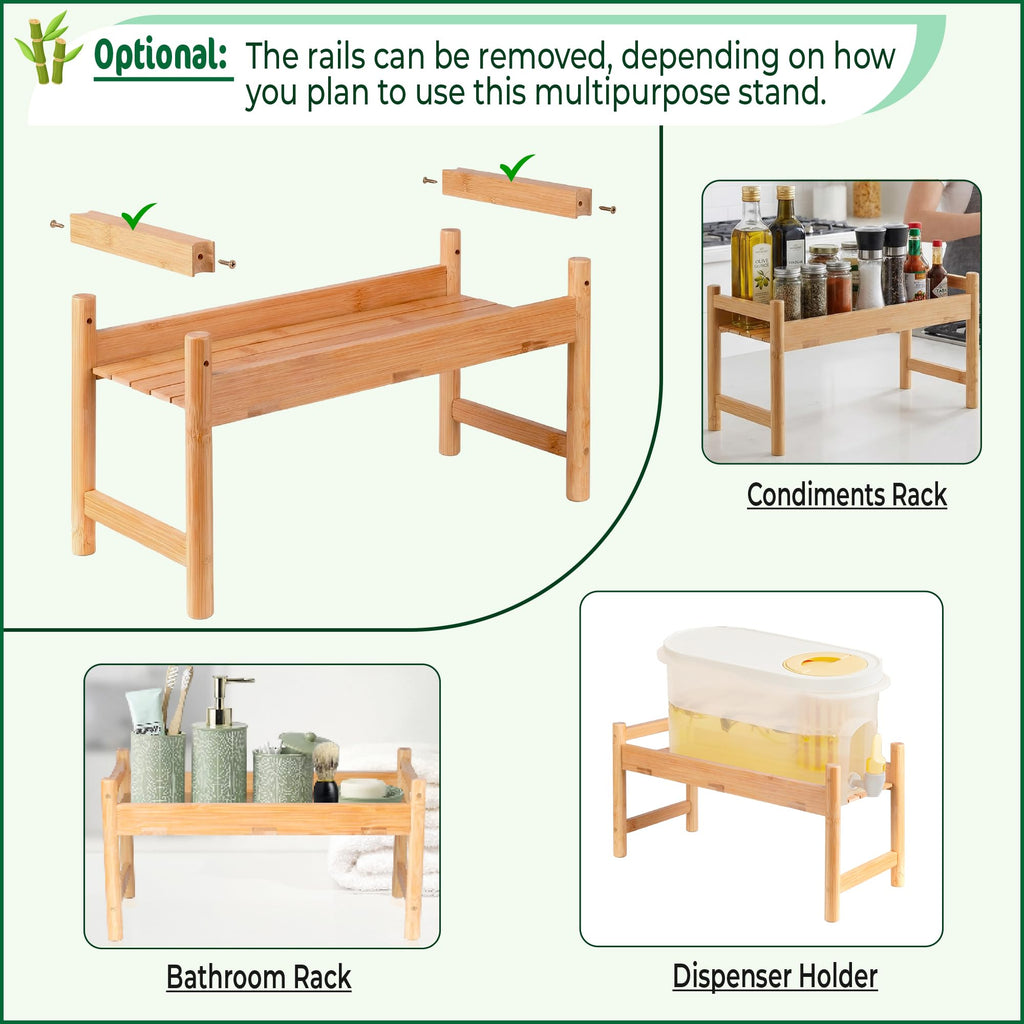 Bamboo Water Dispenser Stand M376957