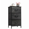 Black 3 Drawer Wood Dresser E492