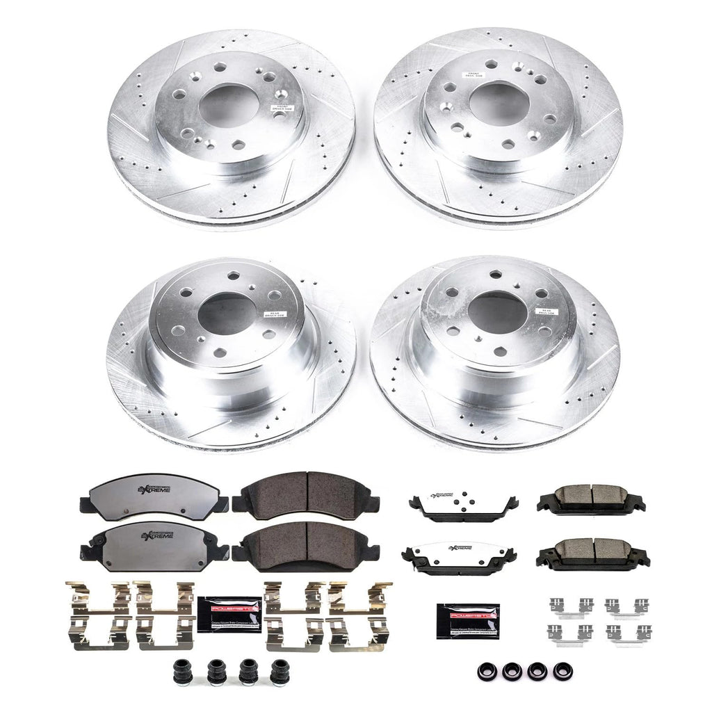 Front & Rear Brake Pad & Rotor Kit Q201