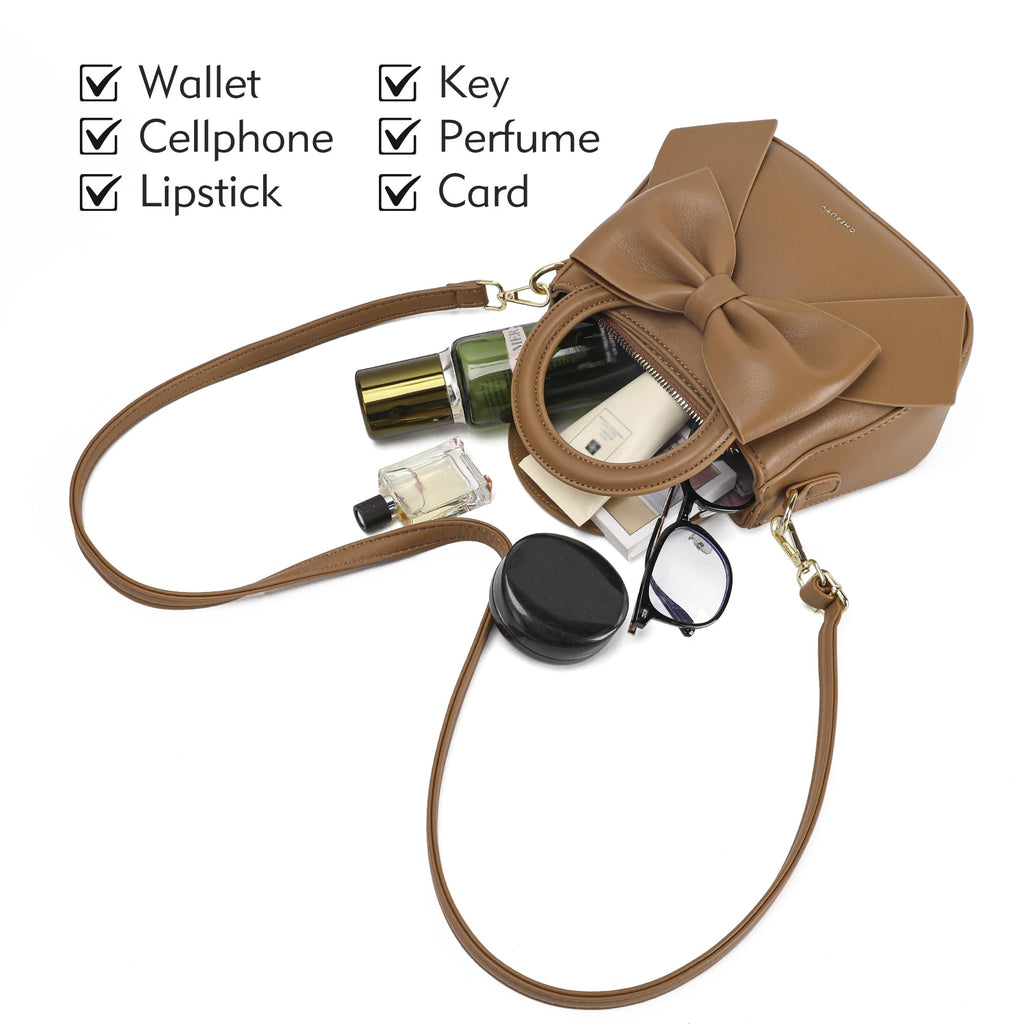 Vegan Leather Crossbody Bag with Top Carry Handle P243