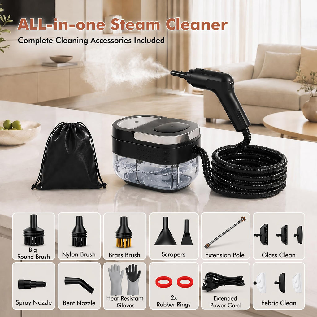 2500W Pressurized Steam Cleaner with 16 Accessories Z777