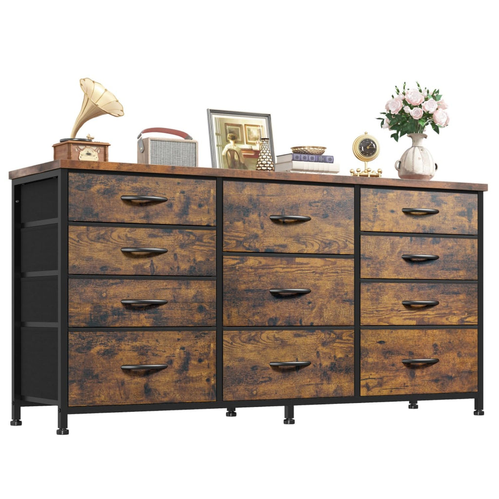 47.2"W Long Dresser with 11 Fabric Drawers G237