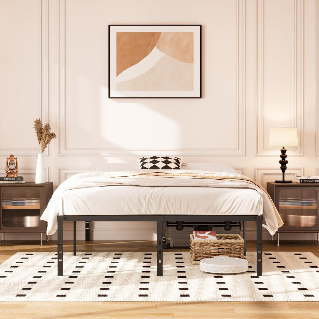 Queen 14-Inch Heavy-Duty Platform Bed Frame O934