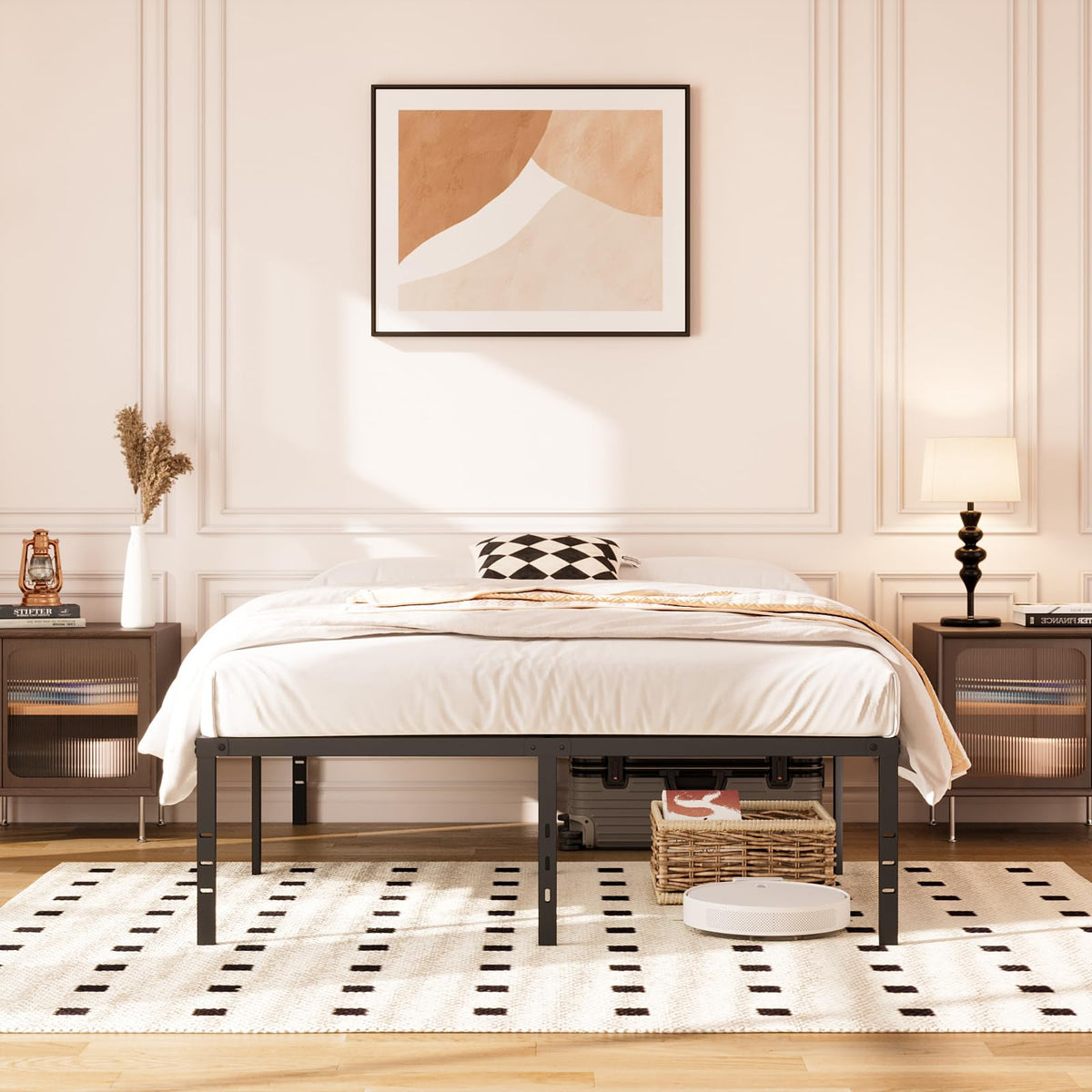 Queen 14-Inch Heavy-Duty Platform Bed Frame O934