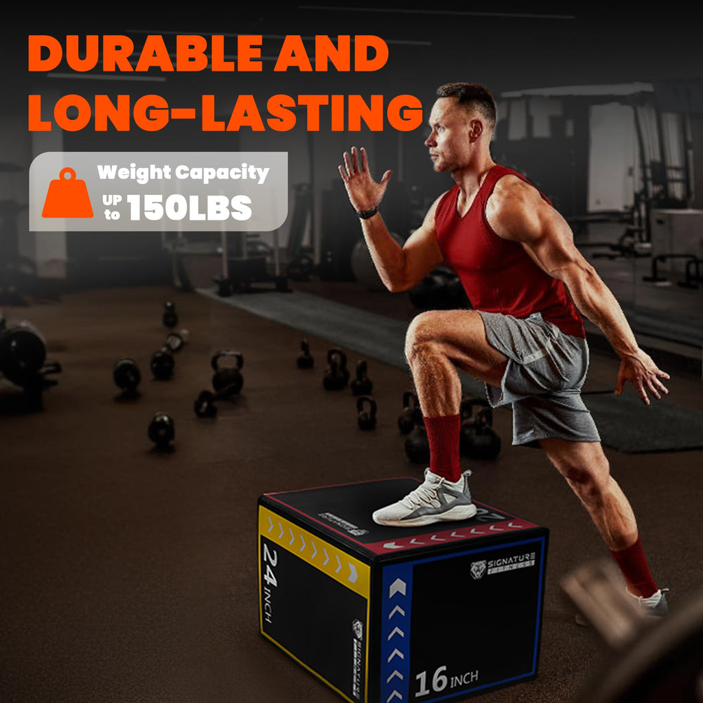 3-in-1 Foam Plyometric Jump Box F3614