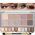 10 Colors Matte Neutral Eyeshadow Palette T942249
