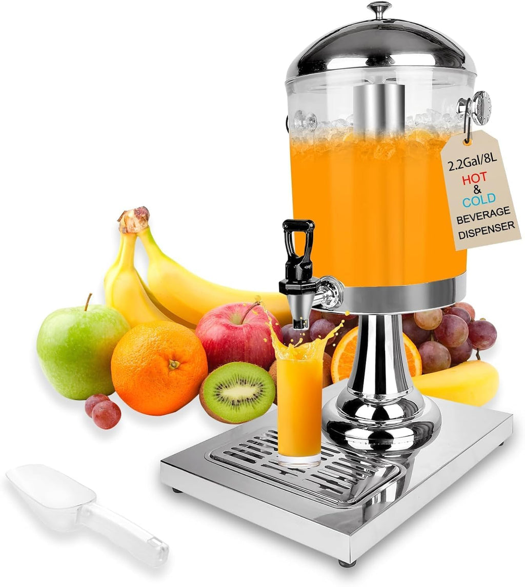 Stainless Steel Beverage Dispenser with Stand H418016