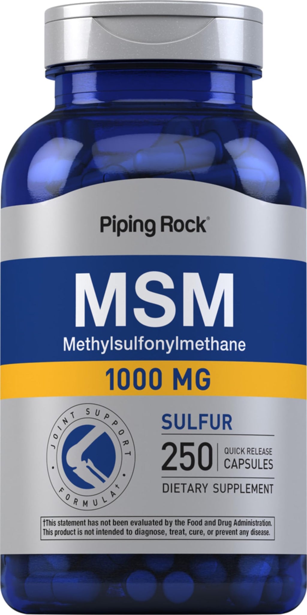MSM 1000mg Capsules 250 Count T95138
