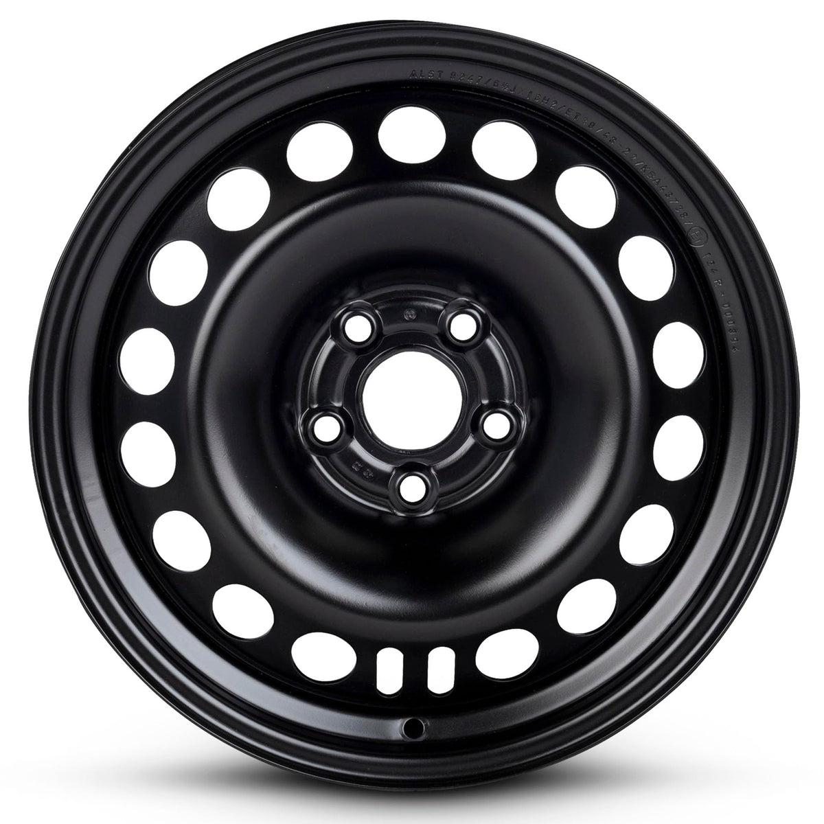 16 Inch Black Painted Steel Rim X445485