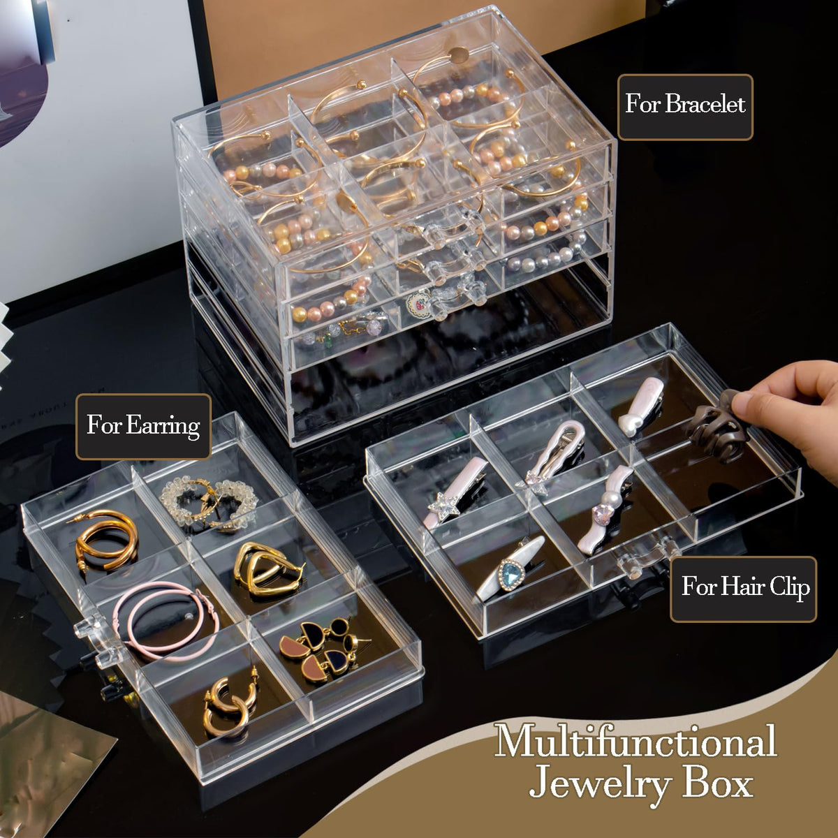 Earring Organizer Box 30 Compartments T366959