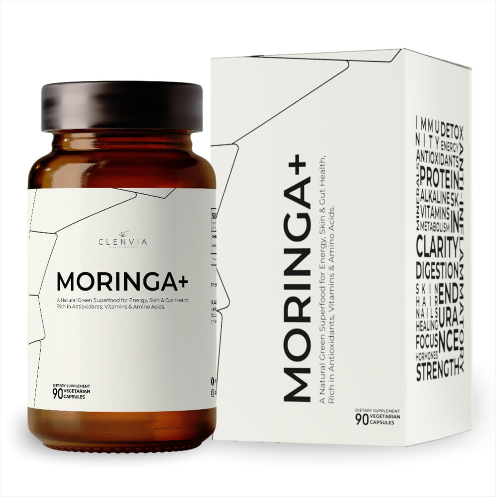 90 Capsules 1000mg Organic Moringa Leaf Powder Capsules O888559