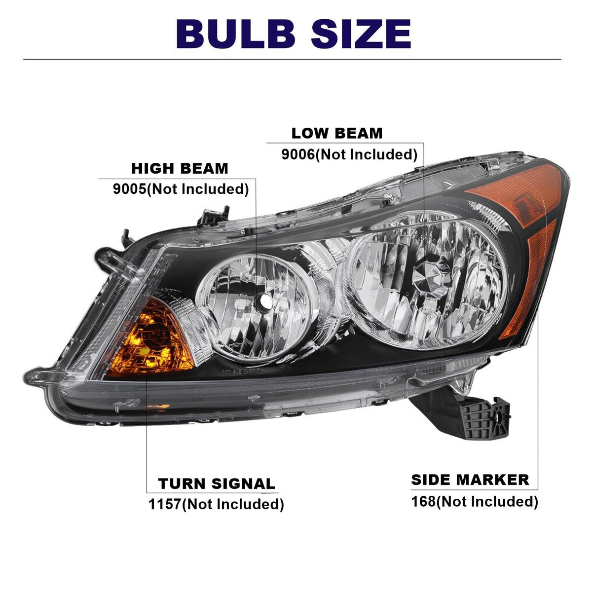 Headlights with Amber Reflector Y661