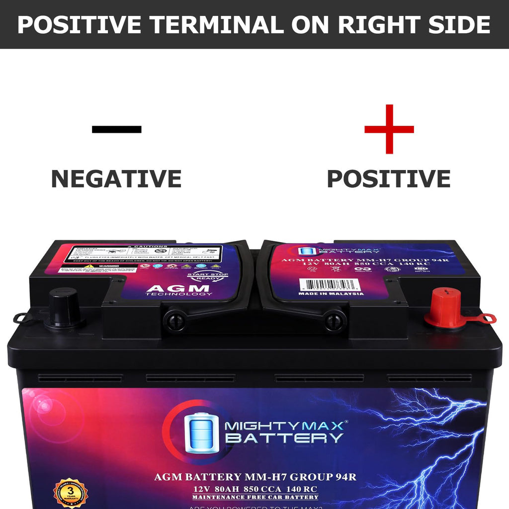 12V 80AH 850 CCA Replacement Battery K40444