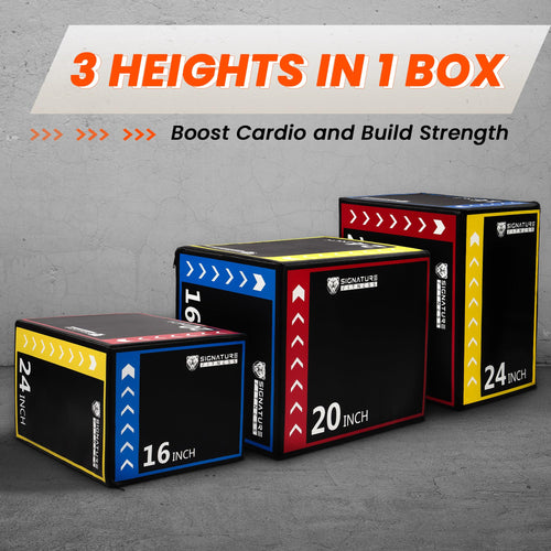 3-in-1 Foam Plyometric Jump Box F3614