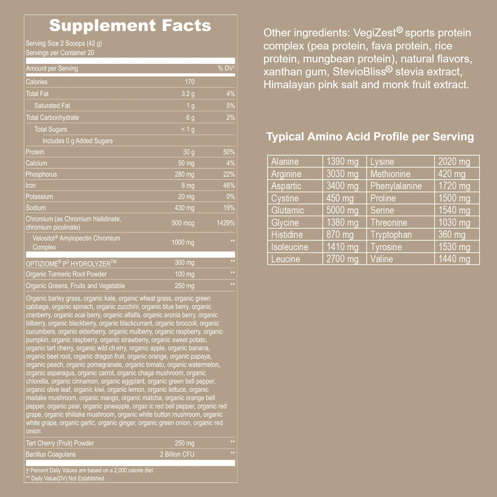 Vanilla Vegan Plant Based Protein Powder S919