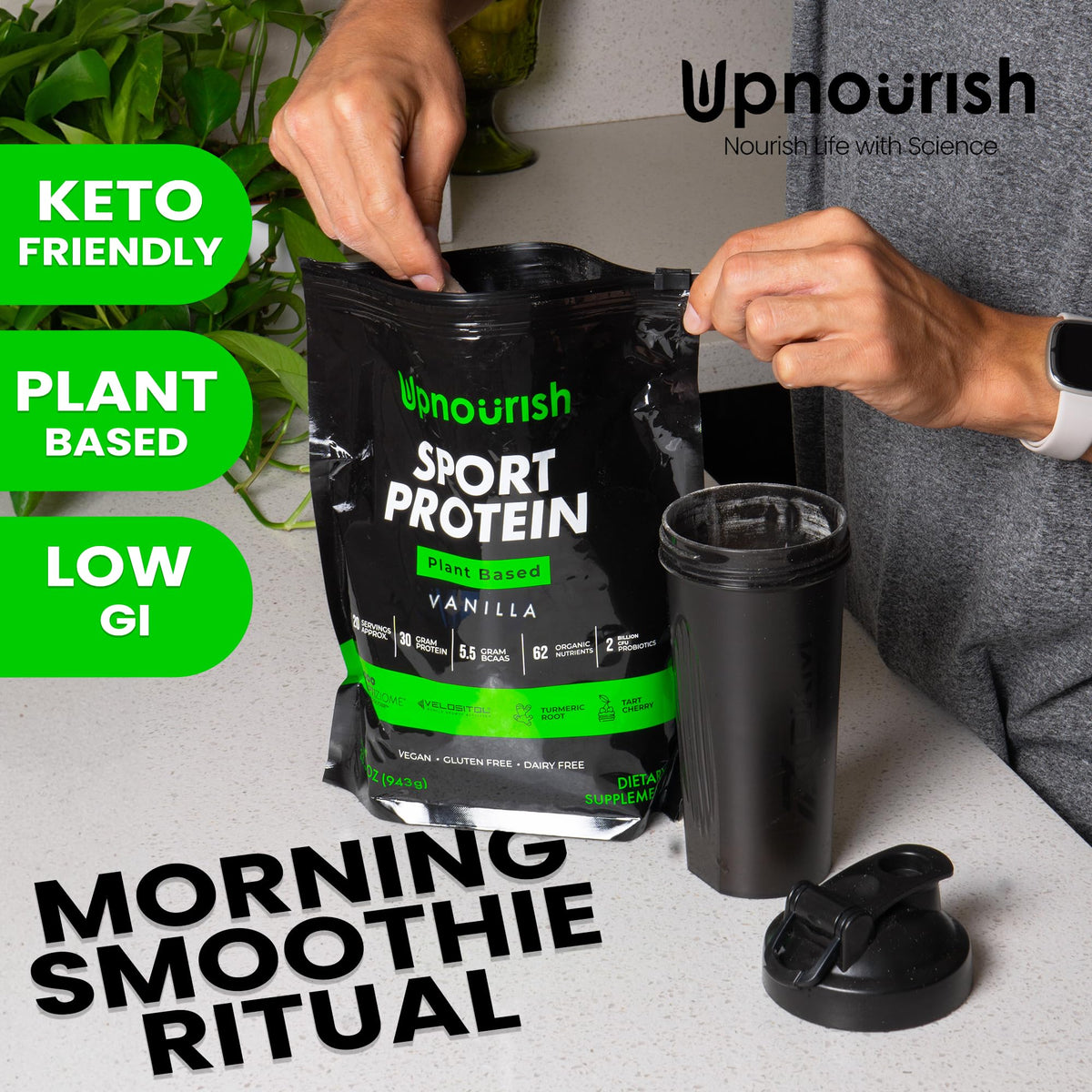 Vanilla Vegan Plant Based Protein Powder S919