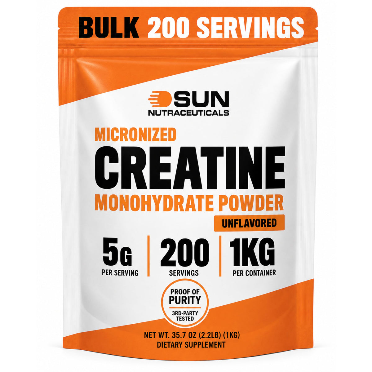 Unflavored Creatine Monohydrate 1kg X962