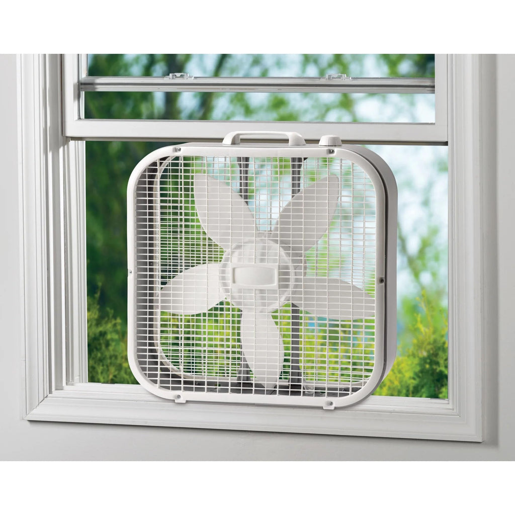 20" Classic Box Fan, 3 Speeds, White E46898
