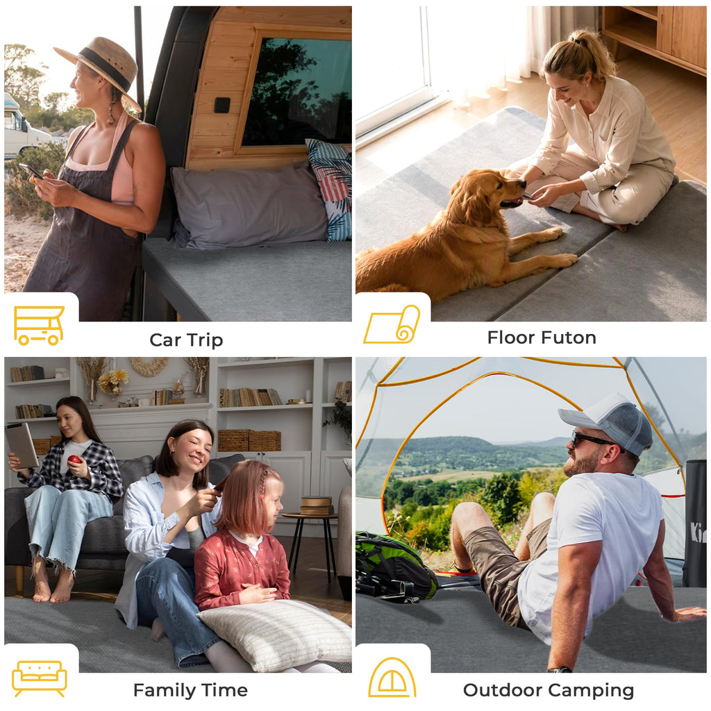 3 Inch Memory Foam Camping Mattress Pad B248