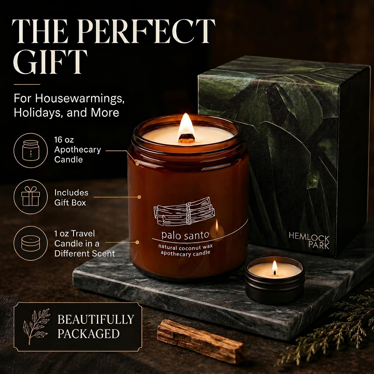 Scented Candle 16 oz Pack of 2 V917
