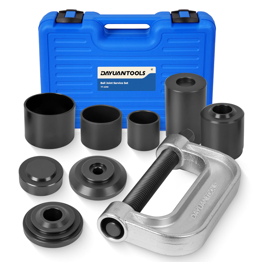 9 Pcs Axle Nut Hub Impact Socket Set with Ball Joint Press & U Joint Removal Tool E113