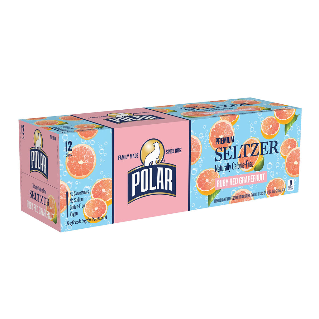 Ruby Red Grapefruit Seltzer Water 12 fl oz 12 Pack X655