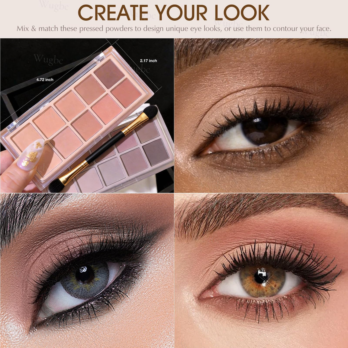 10 Colors Matte Neutral Eyeshadow Palette T942249