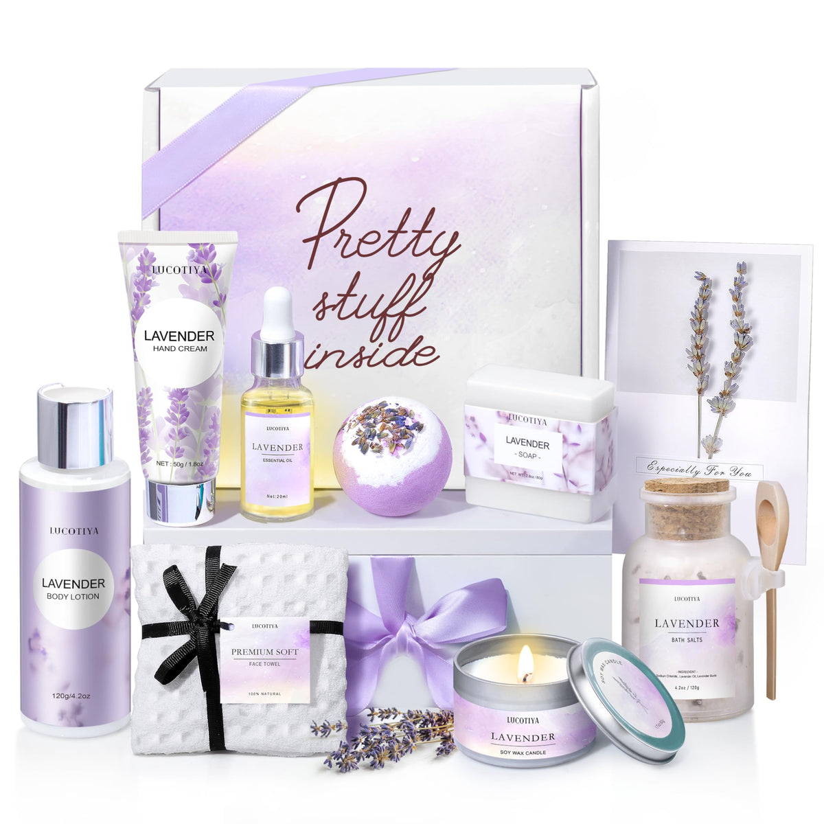 10 Pc Lavender Bath Gift Set Z11116