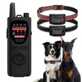 Wireless Dog Fence System 2-in-1 Pet Containment Training Collar IPX6 Waterproof Rechargeable Black Red C278