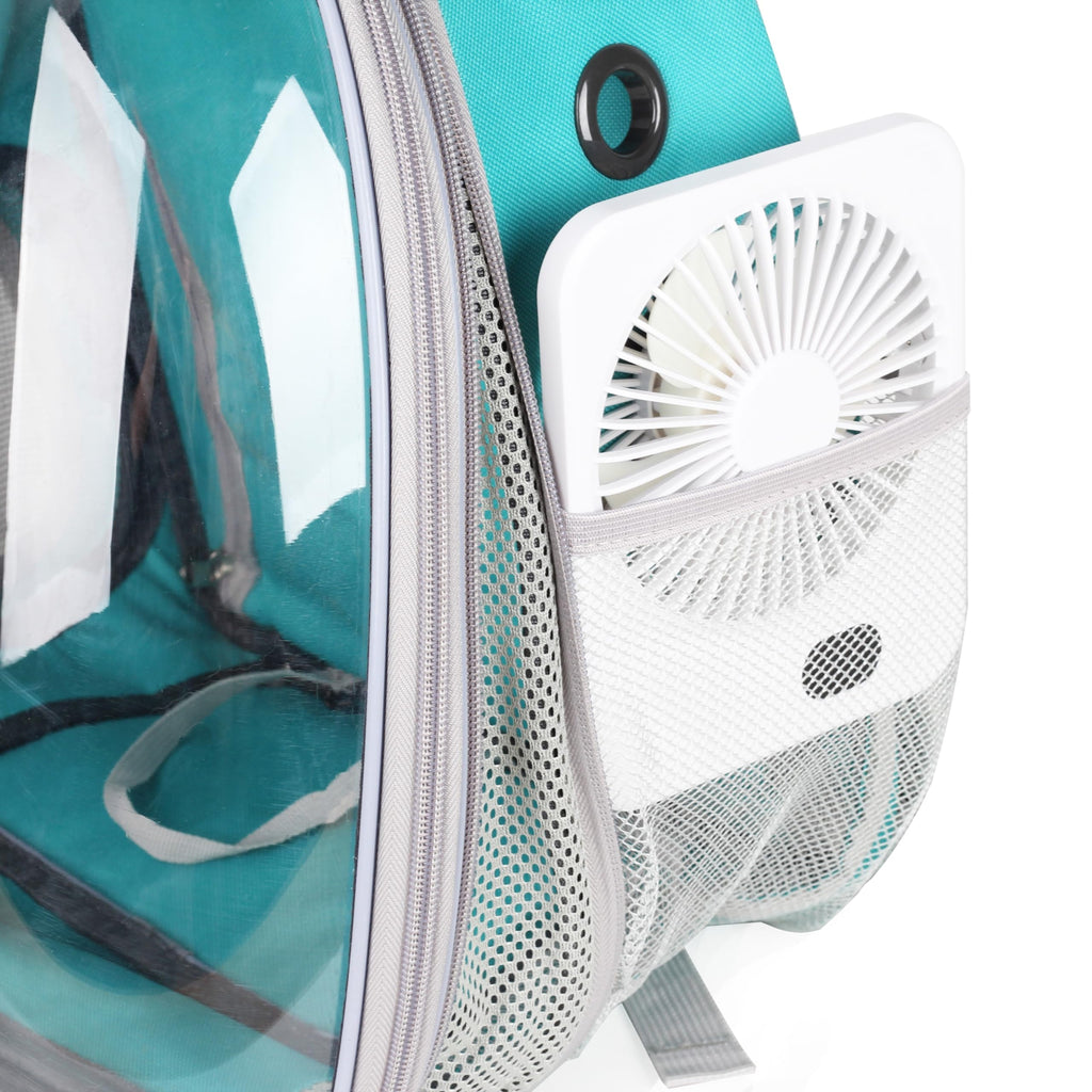 Expandable Cat Backpack with Mini Fan B390204