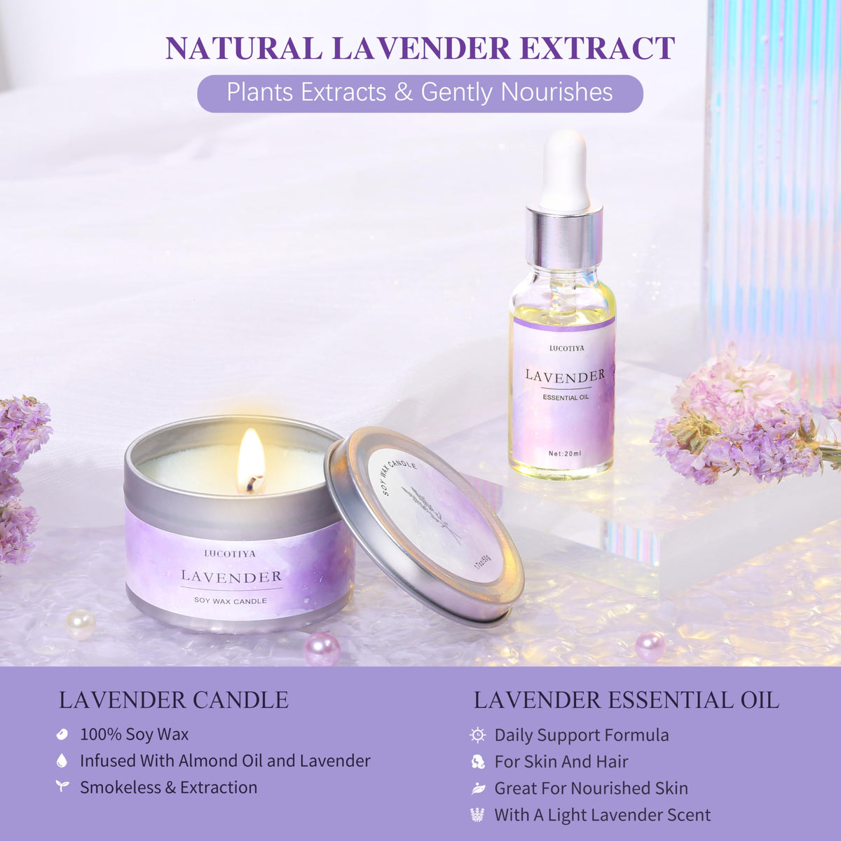 10 Pc Lavender Bath Gift Set Z11116