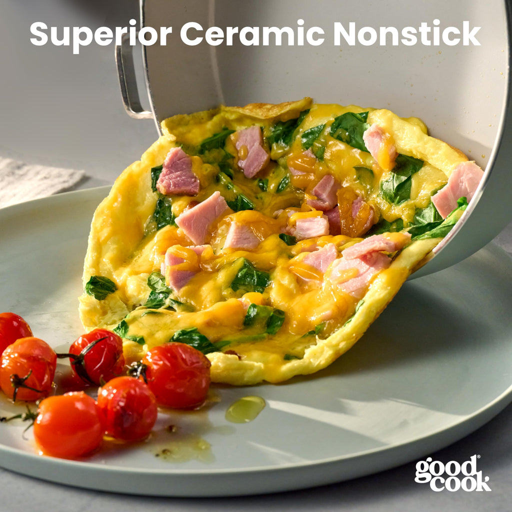 7 Piece Ceramic Nonstick Cookware Set J704
