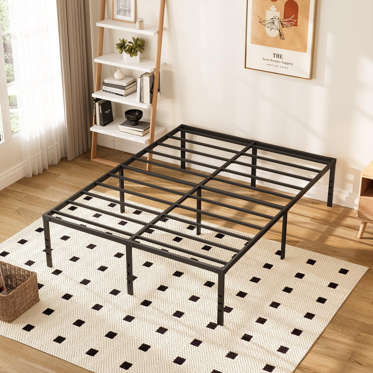 Queen 14-Inch Heavy-Duty Platform Bed Frame O934