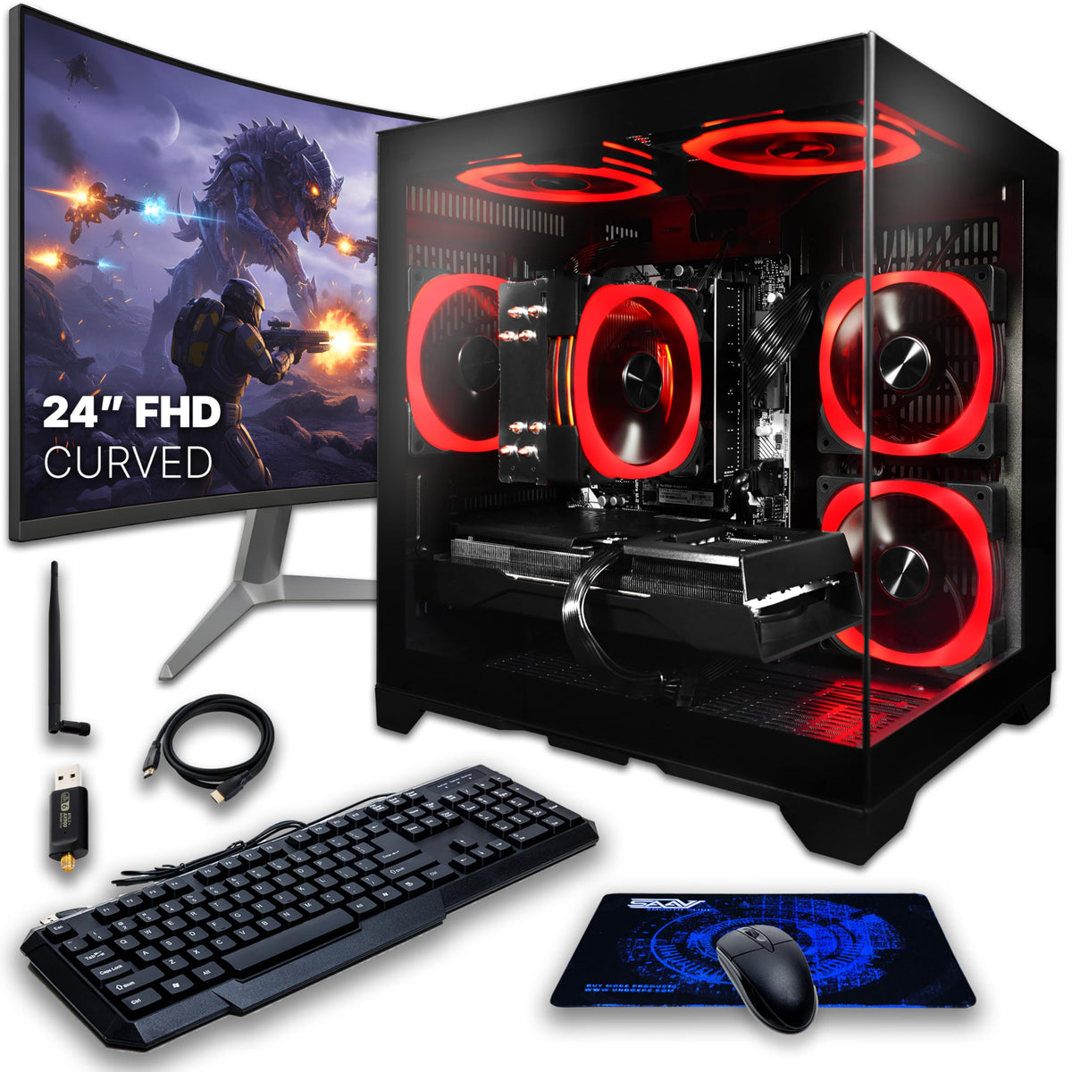 Intel Core i5-12400F GeForce RTX 3050 16GB DDR4 512GB NVMe SSD Gaming PC Z75802