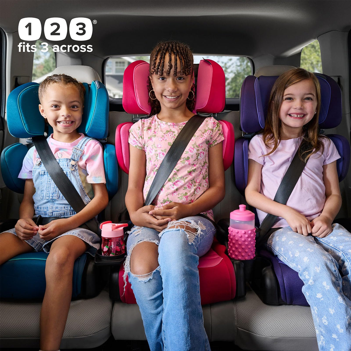 2-in-1 High Back Booster with Cupholder T408