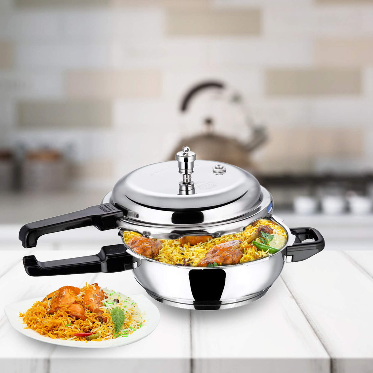 Stainless Steel Sandwich Bottom Pressure Pan C4040