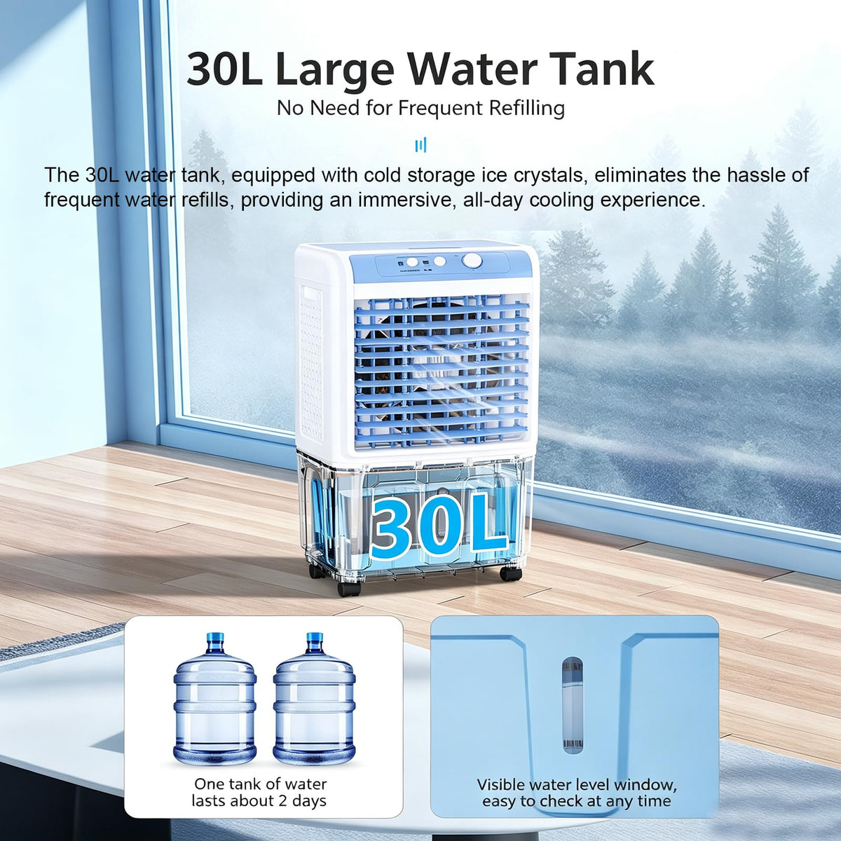Remote Control Evaporative Air Cooler 20L J689490