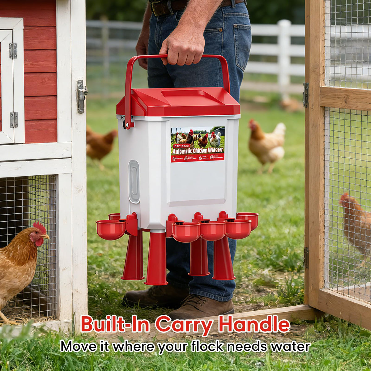 Automatic Chicken Waterer 3 Gallons with Float Valve Z144