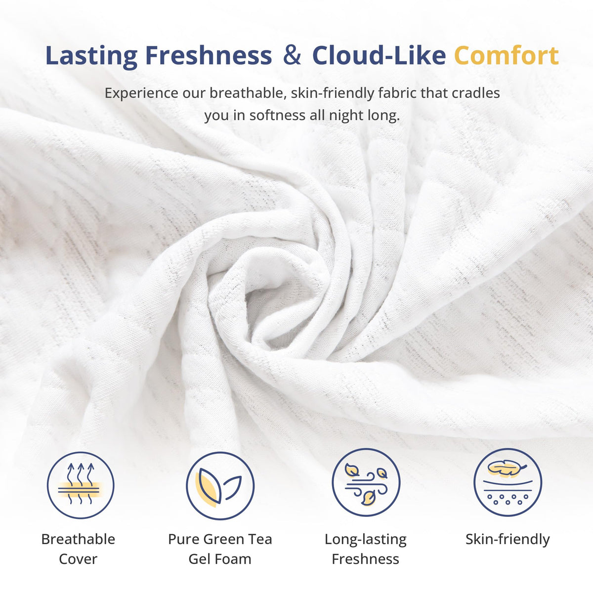 Twin Memory Foam Mattress 5 Inch Medium Firm White K11121