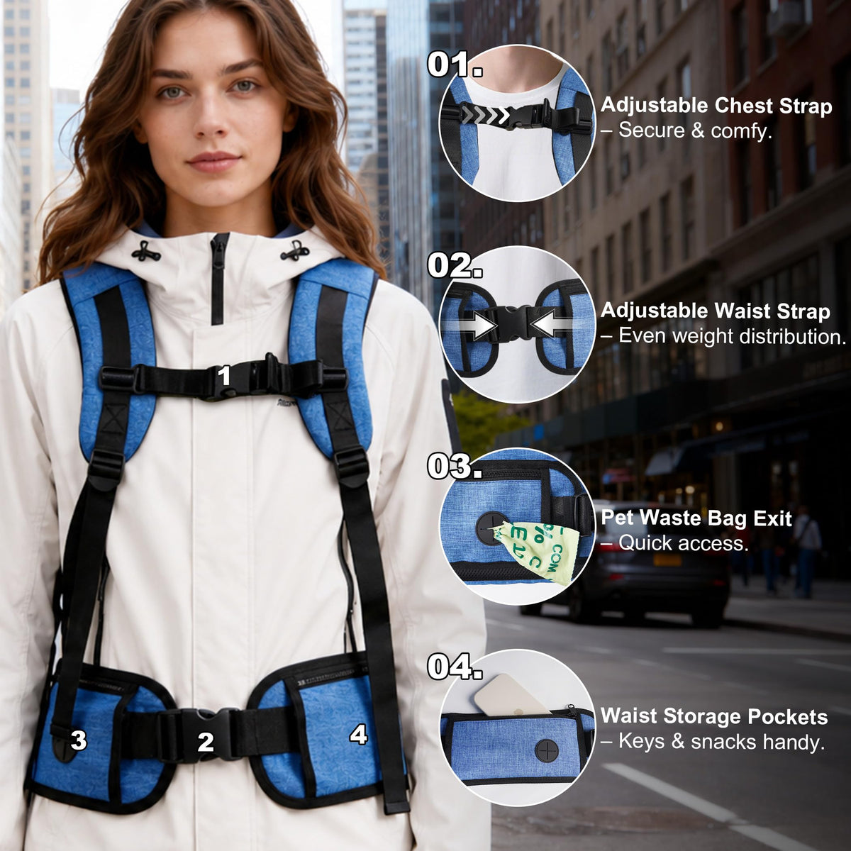Blue Pet Carrier Backpack T26370